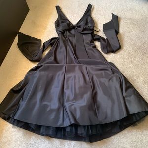 Betsy and Adam by Linda Bernell taffeta gown